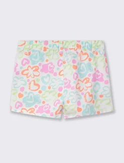 Piazza Italia Shorts fantasia con elastico regolabile - Bianco Hot