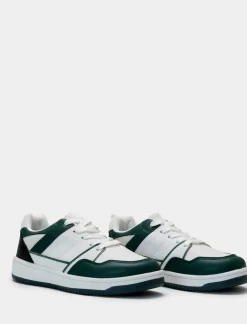 Piazza Italia Sneakers con elementi combinati - Bianco Outlet