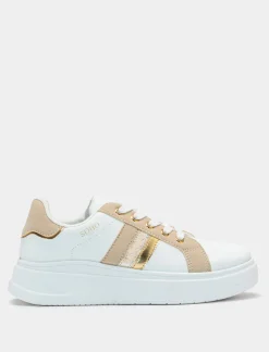 Piazza Italia Sneakers con riporti combinati - Bianco Discount