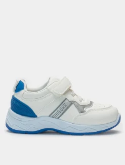 Piazza Italia Sneakers con strappo in poliretano - Bianco Clearance