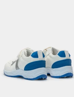 Piazza Italia Sneakers con strappo in poliretano - Bianco Clearance