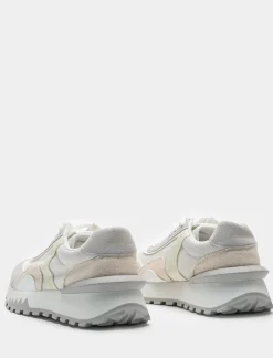 Piazza Italia Sneakers in canvas con inserti - Beige Sale