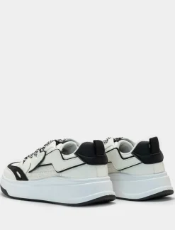 Piazza Italia Sneakers in poliuretano e tessuto tweed bicolor - Bianco New