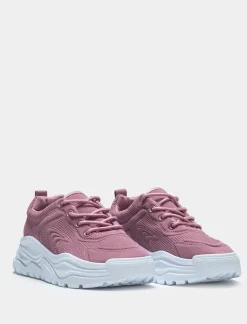 Piazza Italia Sneakers in tessuto sintetico. In due variani colore. - Rosa Outlet