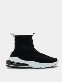 Piazza Italia Sneakers in tessuto tecnico . Suola con texture effetto rilievo e aria visibile. - Nero New