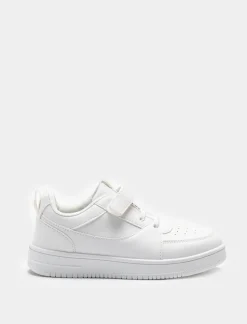 Piazza Italia Sneakers minimal in poliuretano con strappo. - Bianco Store