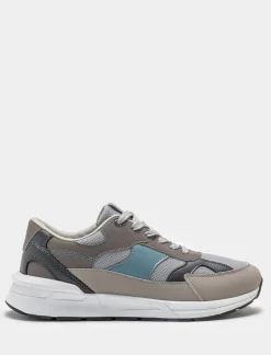 Piazza Italia Sneakers multicolor in poliuretano e tessuto sintetico. - Grigio Flash Sale