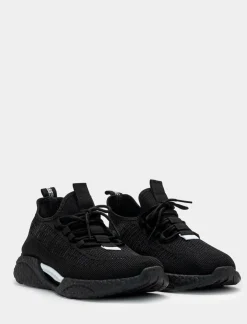 Piazza Italia Sneakers running in tessuto tecnico - Nero Clearance