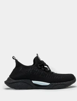 Piazza Italia Sneakers running in tessuto tecnico - Nero Clearance