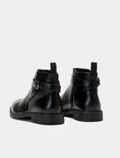 Piazza Italia Stivale in poliuretano con cinturno regolabile - Nero Hot