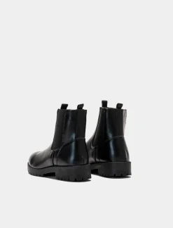 Piazza Italia Stivaletto chelsea con fasce elastiche lateriali - Nero Best