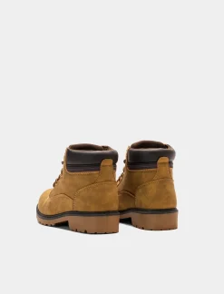 Piazza Italia Stivaletto con lacci zip sul lato interno e fondo roccia - Giallo Sale