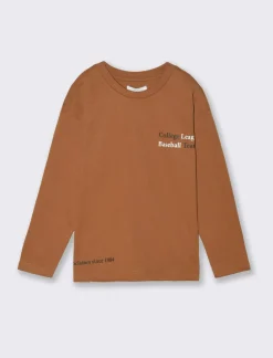 Piazza Italia T- shirt con stampa posteriore da bambino - Marrone tabacco Store