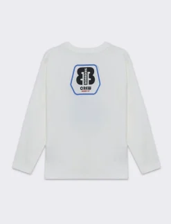 Piazza Italia T- shirt manica lunga con stampa da bambino - sporco Bianco Store