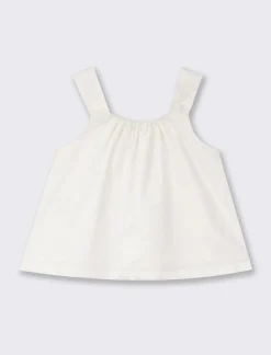 Piazza Italia Top con fiocco e stampa brillantinata - Bianco Sale