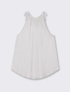 Piazza Italia Top con punta al davanti e scollatura arricciata - Bianco Flash Sale