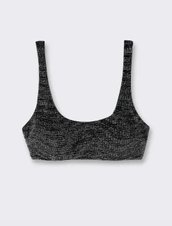 Piazza Italia Top costume lurex mare modello brassiere - Nero Cheap