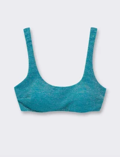 Piazza Italia Top costume lurex mare modello brassiere - ette Blu Cheap