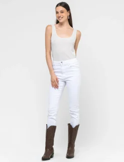 Piazza Italia Top elastico con isnerti filo effetto metallizzato - Avorio Beige Best