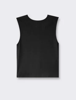 Piazza Italia Top elastico slim basic smanicato girocollo - Nero Best