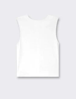 Piazza Italia Top elastico slim basic smanicato girocollo - Avorio Beige Sale