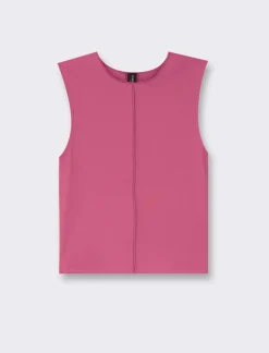 Piazza Italia Top elastico slim basic smanicato girocollo - india Rosso New