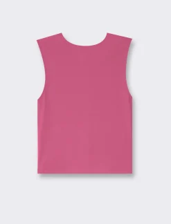 Piazza Italia Top elastico slim basic smanicato girocollo - india Rosso New