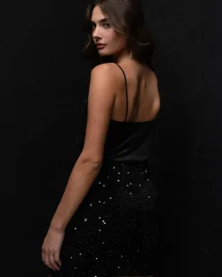 Piazza Italia Top in paillettes - Nero Shop