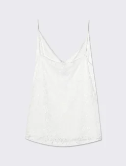 Piazza Italia Top in pizzo con bretelle da donna - latte Bianco Online