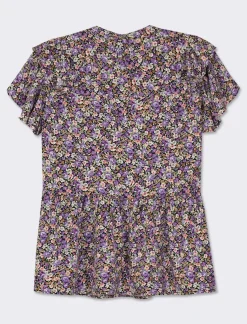 Piazza Italia Top stampato con manica volant a apertura frontale con bottoni - var 2 Sale