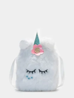Piazza Italia Tracollina da bambina modello unicorno - Bianco New