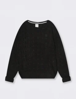 Piazza Italia Tricot tinta unita con ricamo da bambino - Nero Store