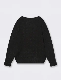 Piazza Italia Tricot tinta unita con ricamo da bambino - Nero Store