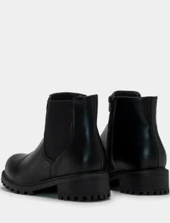 Piazza Italia Tronchetto con fasce elastiche lateriali e fondo roccia - Nero Cheap