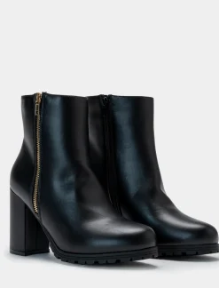 Piazza Italia Tronchetto con zip su entrambi i lati e fondo roccia - Nero Store