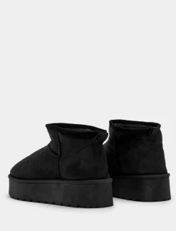 Piazza Italia Tronchetto da neve in tessuto sintetico con imbottitura calda - Nero Fashion