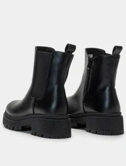 Piazza Italia Tronchetto fondo cararmatro con fasce elastiche laterali - Nero Outlet