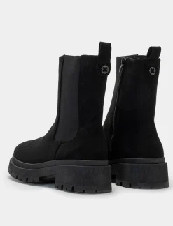 Piazza Italia Tronchetto in microfibra con fasce elastiche lateriali - Nero Best