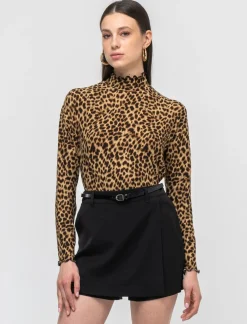 Piazza Italia T-shirt a collo alto stampata a manica lunga - var 1 Hot