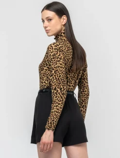 Piazza Italia T-shirt a collo alto stampata a manica lunga - var 1 Hot