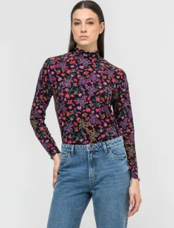 Piazza Italia T-shirt a collo alto stampata a manica lunga - var 2 Shop