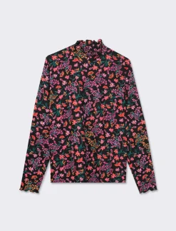 Piazza Italia T-shirt a collo alto stampata a manica lunga - var 2 Shop