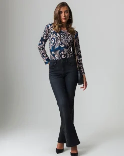 Piazza Italia T-shirt a manica lunga stampata girocollo  - var 1 Best