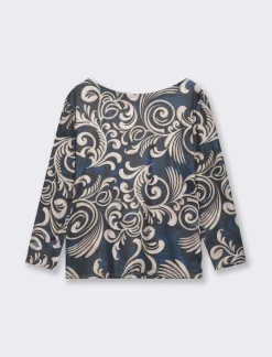 Piazza Italia T-shirt a manica lunga stampata girocollo  - var 1 Best