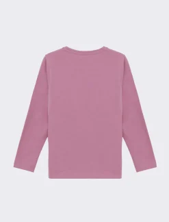 Piazza Italia T-SHIRT BAMBINA MANICA LUNGA CON STAMPA - Rosa Shop