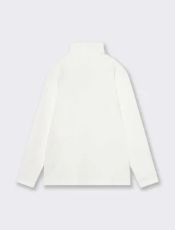 Piazza Italia T-shirt collo alto caldo cotone da bambino - sporco Bianco Cheap