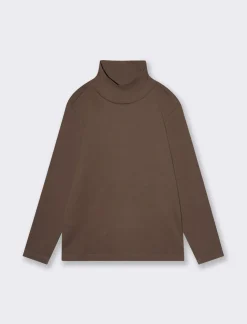 Piazza Italia T-shirt collo alto caldo cotone da bambino - Marrone Flash Sale