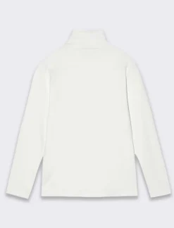 Piazza Italia T-shirt collo alto in tessuto interlock da bambina - Bianco 0 Sale