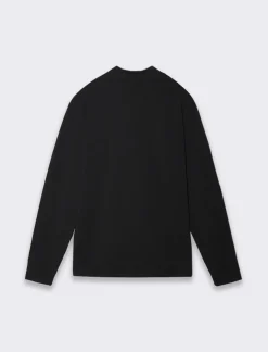 Piazza Italia T-shirt collo alto maniche lunghe slim fit - Nero Online