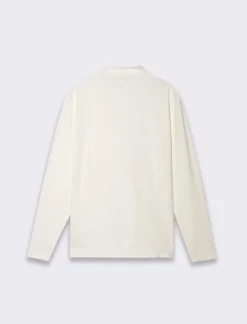 Piazza Italia T-shirt collo alto maniche lunghe slim fit - latte Bianco Online